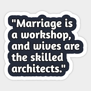 Funny marriage humour Sticker